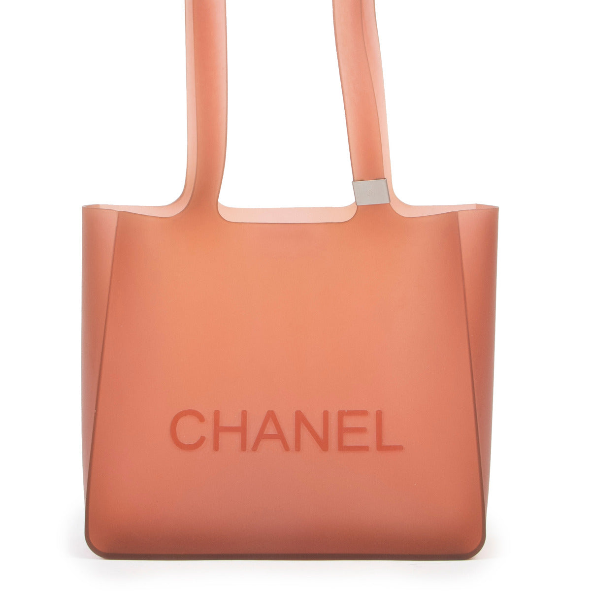 Chanel Orange Jelly Rubber Tote Bag