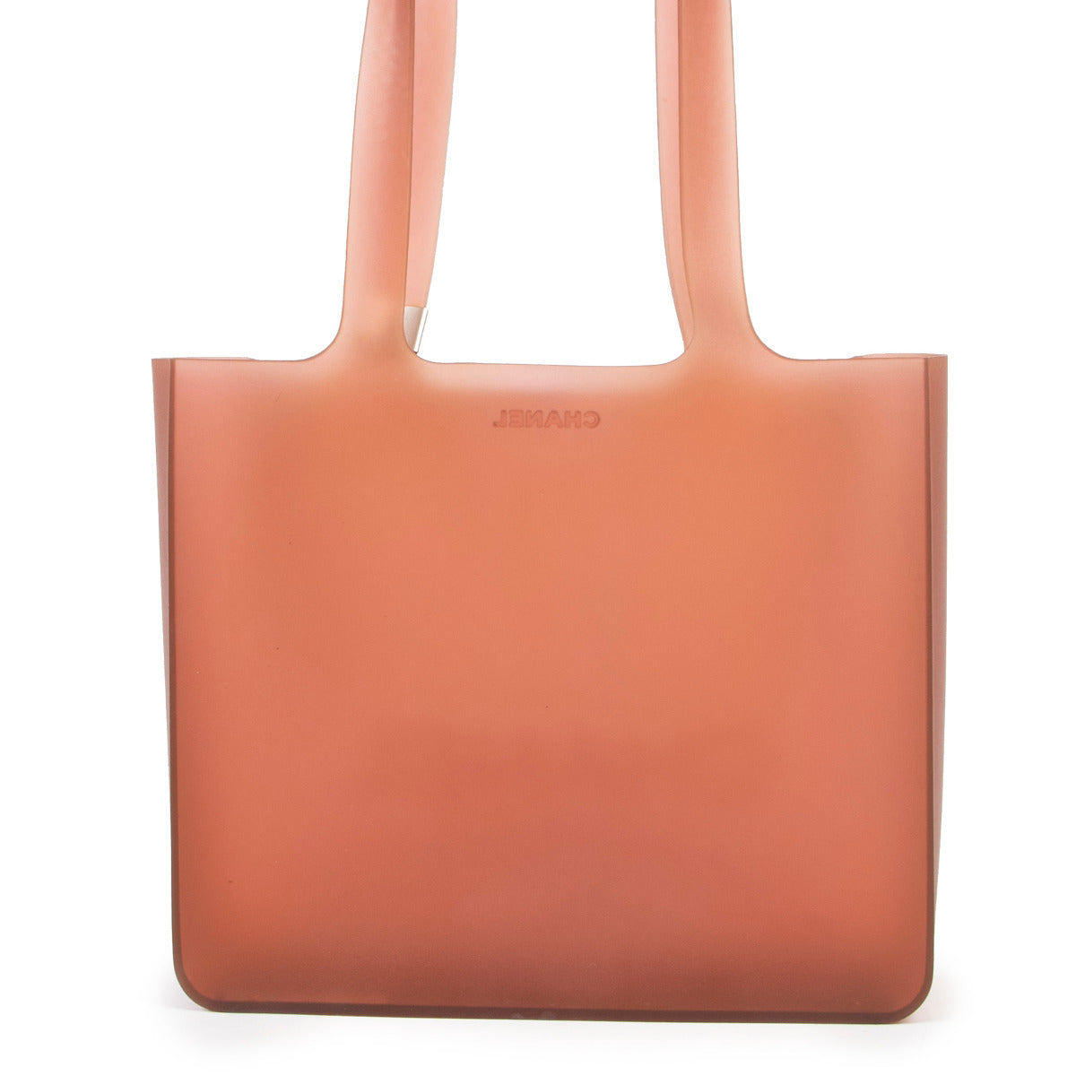 Chanel Orange Jelly Rubber Tote Bag