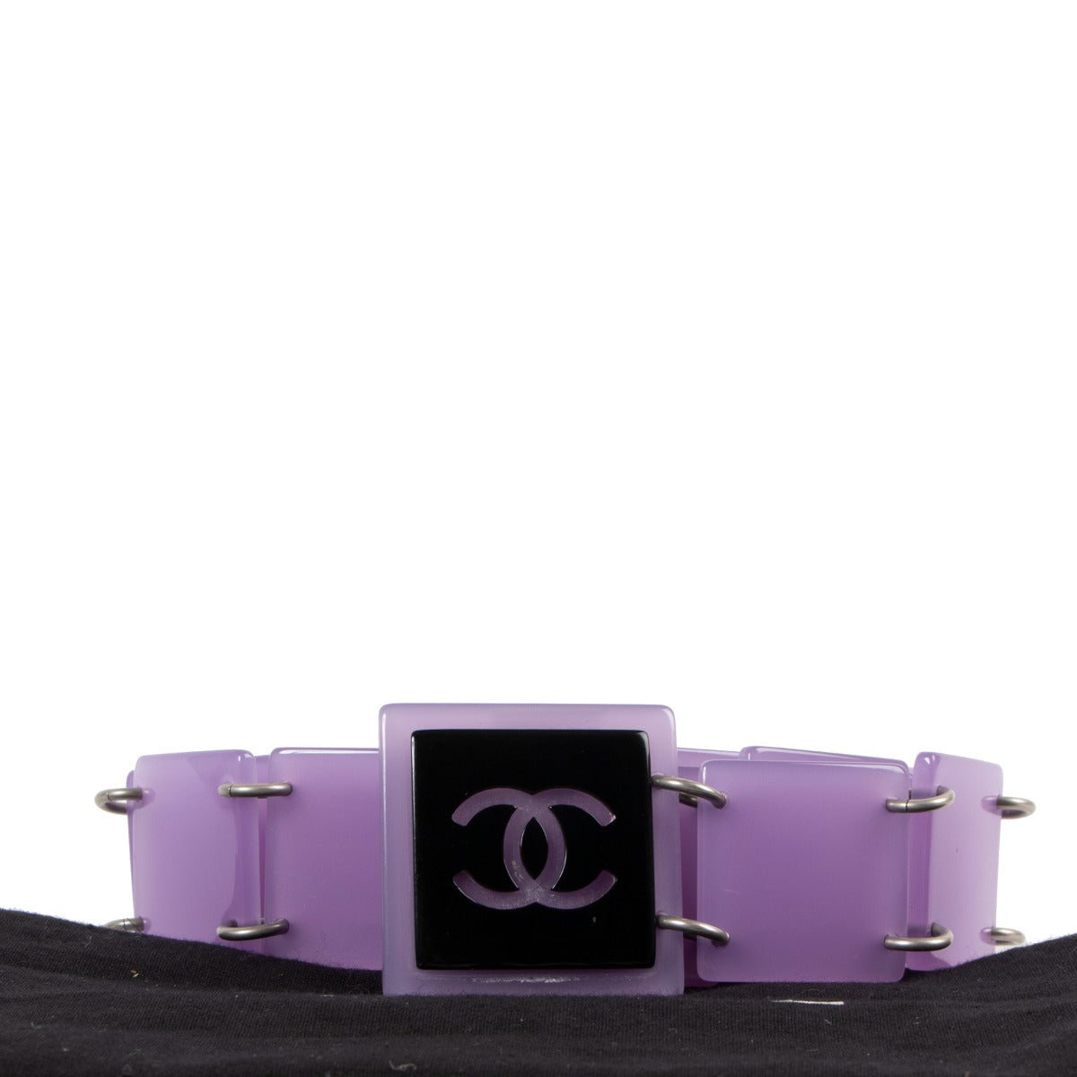 Chanel Vintage CC Lilac Modular Block Link Belt
