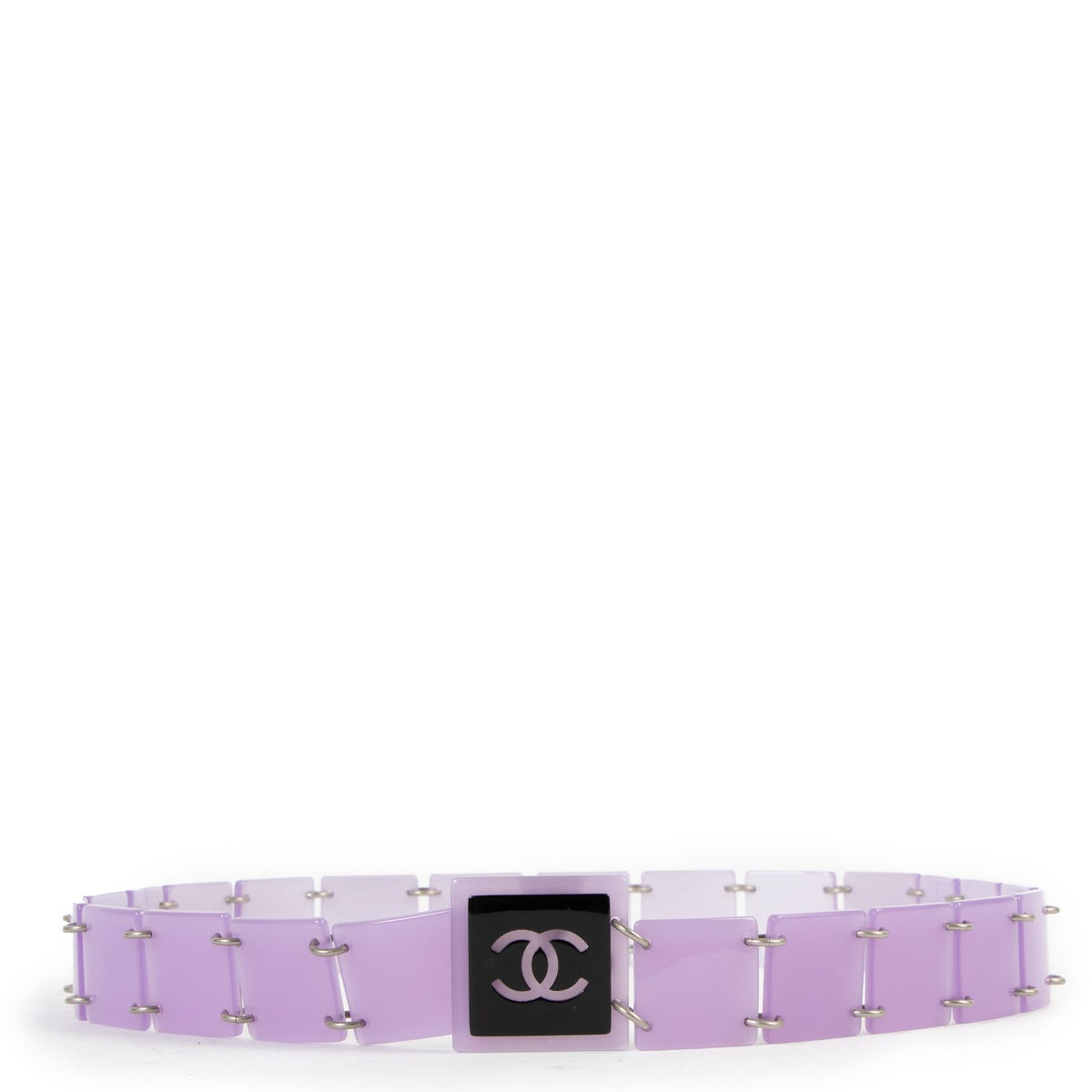 Chanel Vintage CC Lilac Modular Block Link Belt