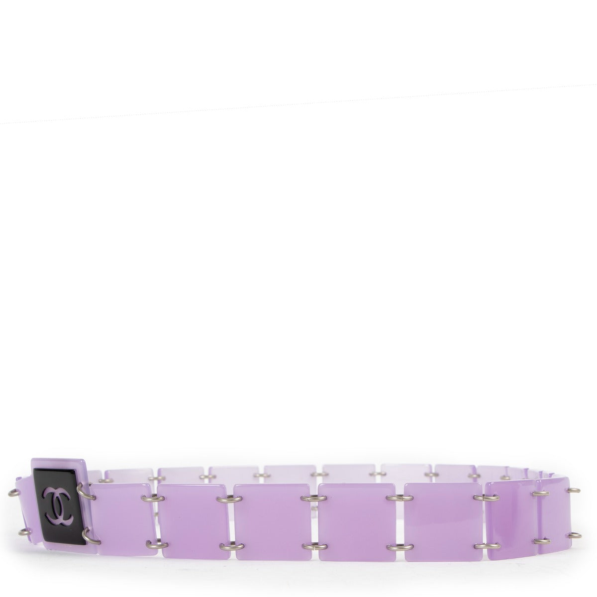 Chanel Vintage CC Lilac Modular Block Link Belt