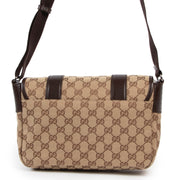 Shop safe online at Labellov in Antwerp this 100% authentic second hand Gucci Monogram Messenger Crossbody