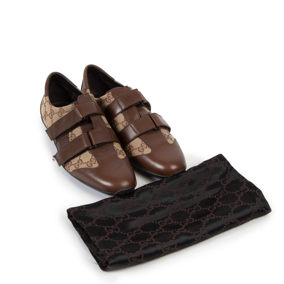 Shop safe online at Labellov in Antwerp this 100% authentic second hand Gucci Monogram Sneakers - Size 38,5