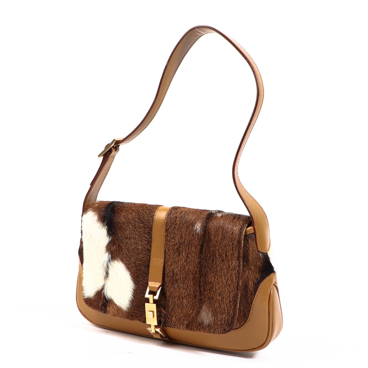 Gucci Cognac Pony Hair Jackie Bag