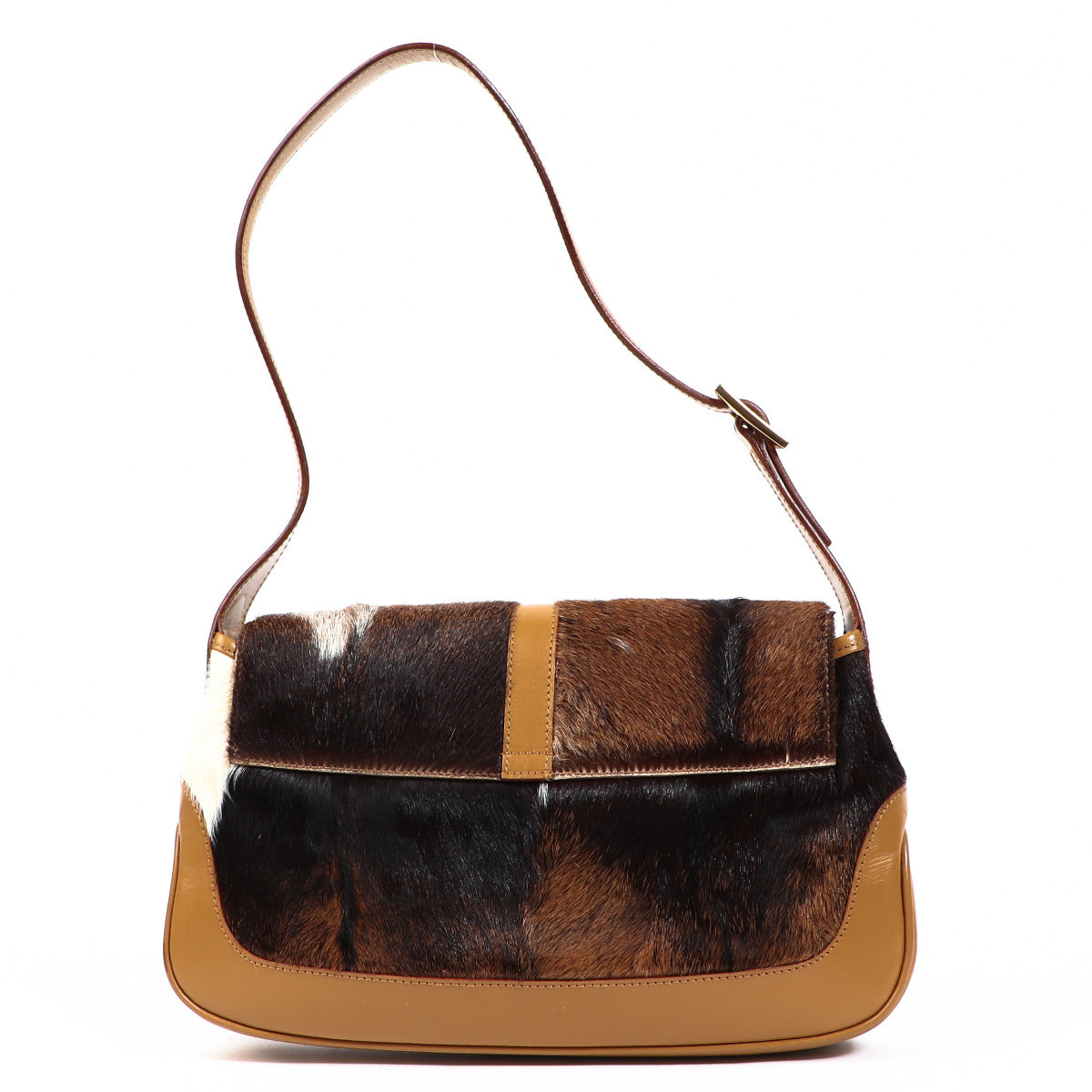 Gucci Cognac Pony Hair Jackie Bag