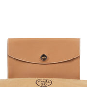 Shop safe online at Labellov in Antwerp this 100% authentic second hand Hermès Brown Leather Clutch