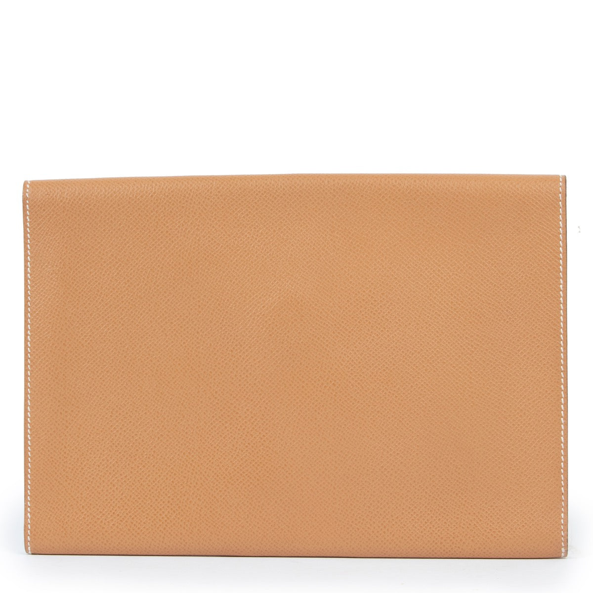 Shop safe online at Labellov in Antwerp this 100% authentic second hand Hermès Brown Leather Clutch