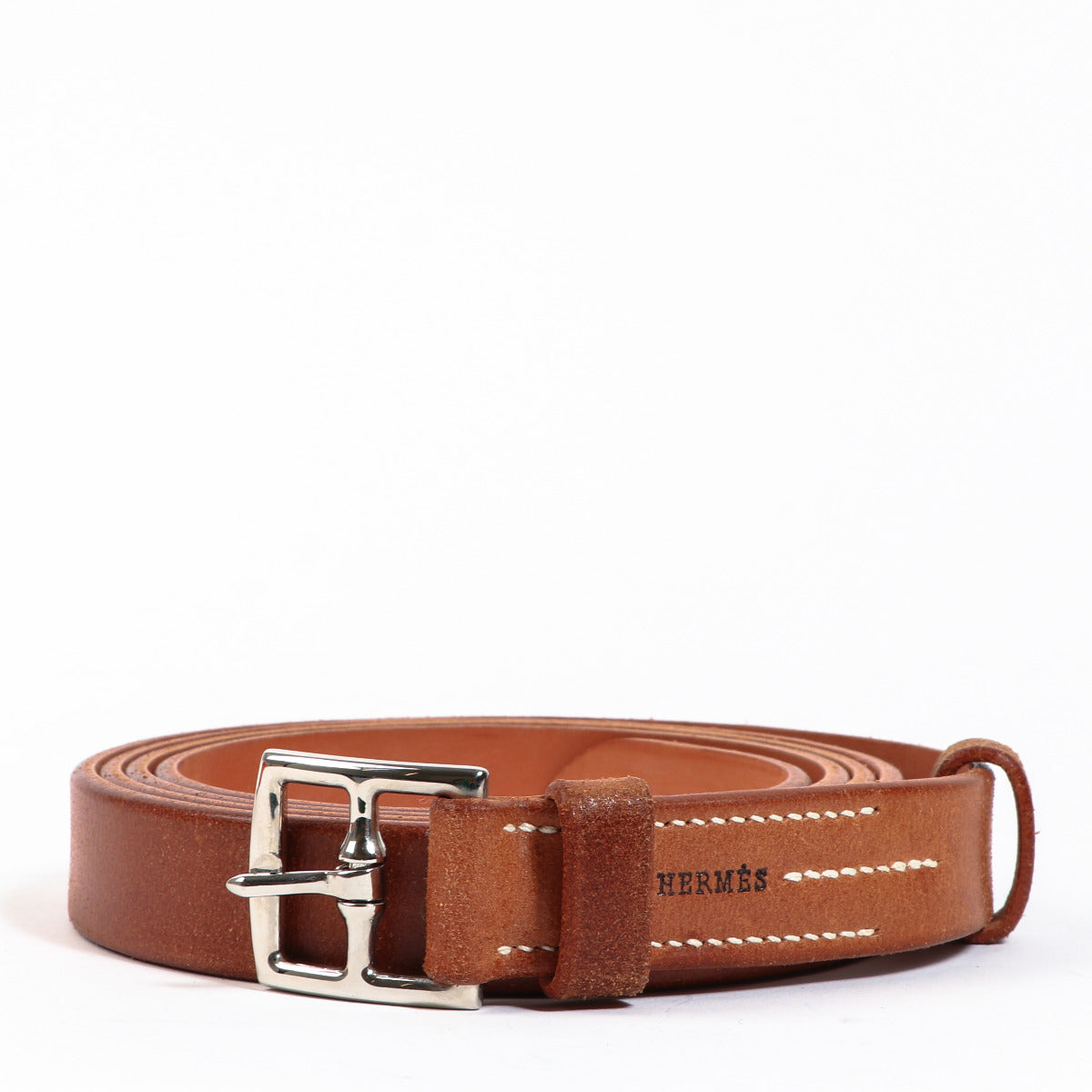 Hermès Cognac Etriviere Double Tour Belt for the best price at Labellov secondhand