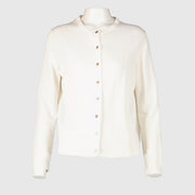 Authentic pre-loved Hermès White Top/Cardigan Set - Size M on Labellov.com