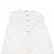 Authentic pre-loved Hermès White Top/Cardigan Set - Size M on Labellov.com
