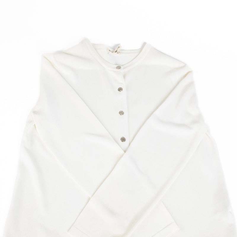 Authentic pre-loved Hermès White Top/Cardigan Set - Size M on Labellov.com