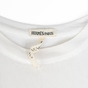 Authentic pre-loved Hermès White Top/Cardigan Set - Size M on Labellov.com