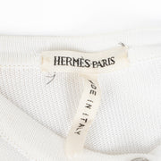 Authentic pre-loved Hermès White Top/Cardigan Set - Size M on Labellov.com