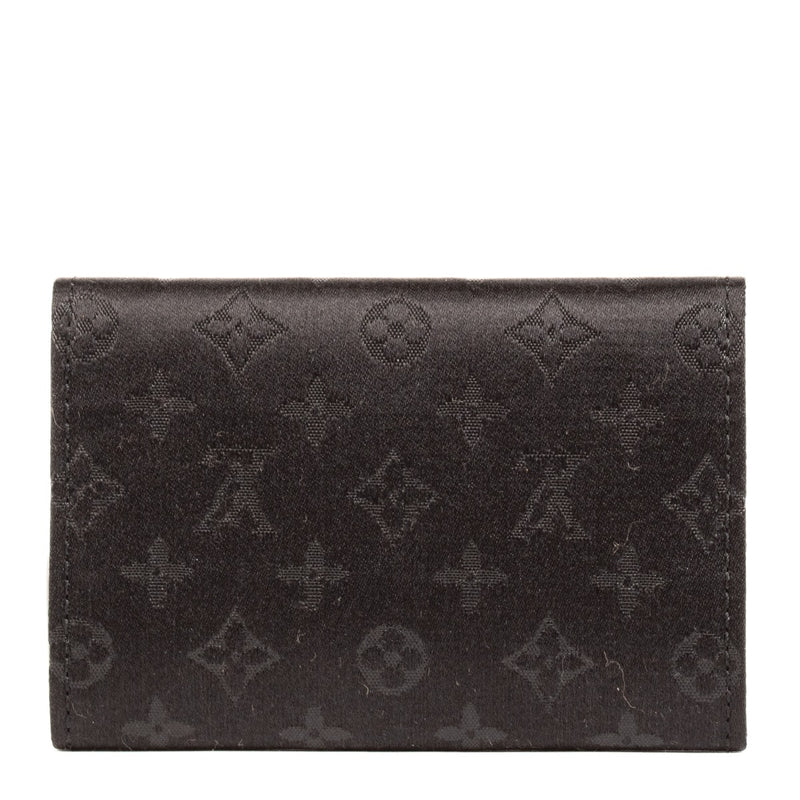 Louis Vuitton Black Monogram Satin Card Holder