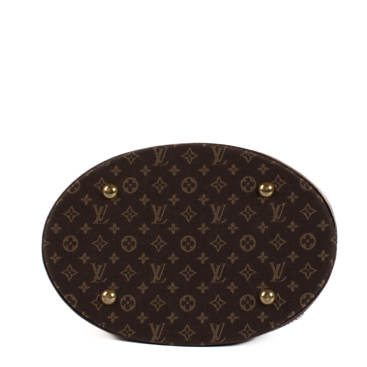 Shop safe online at Labellov in Antwerp, Brussels and Knokke this 100% authentic second hand Louis Vuitton Ebene Monogram Lin Bucket Bag