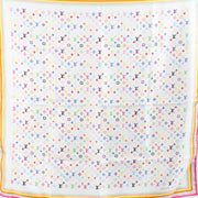 Buy an authentic second-hand Louis Vuitton Multicolor Monogram Murakami Silk Scarf in very good condition at Labellov in Antwerp.
