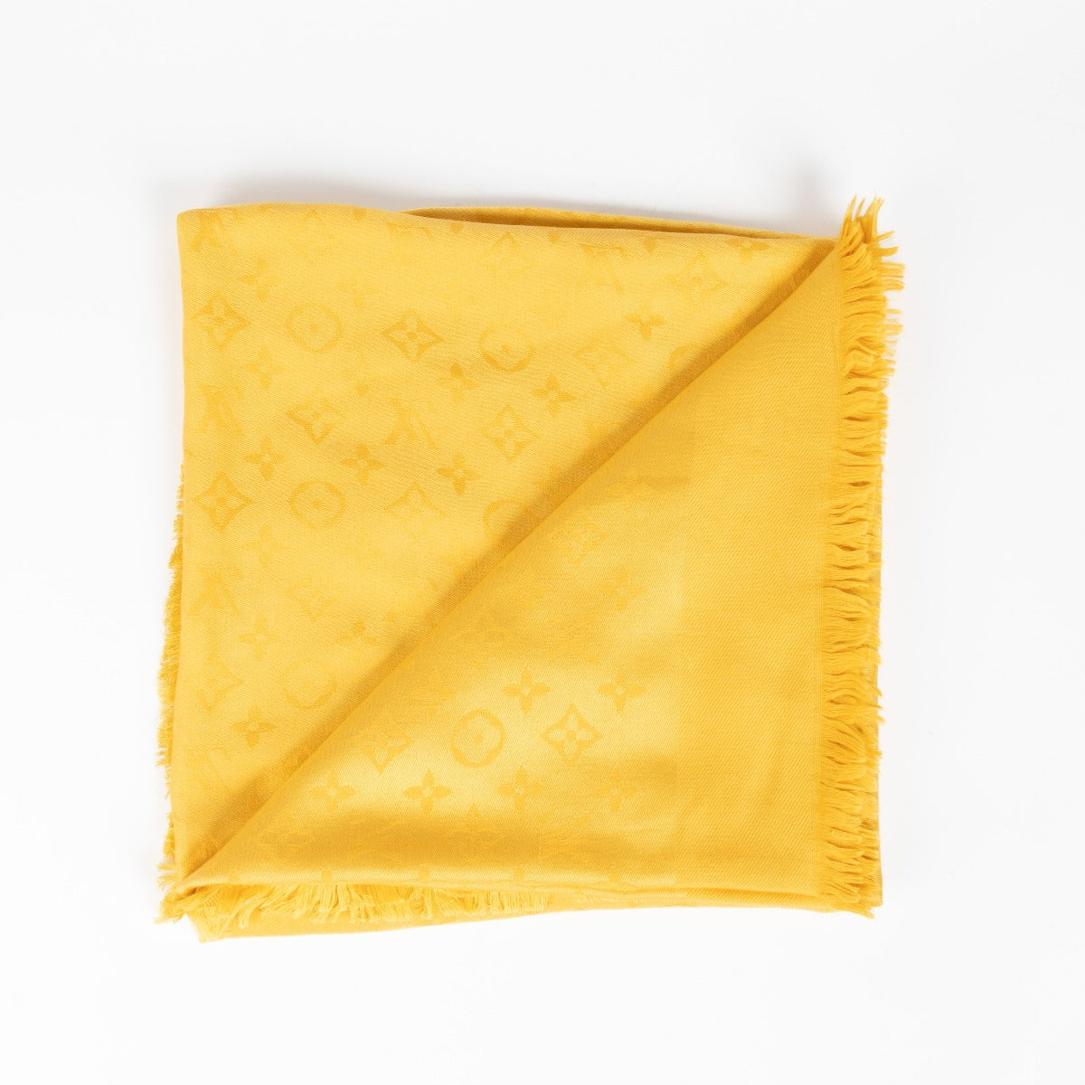 Shop this 100% authentic Louis Vuitton Yellow Monogram Classic Shawl at Labellov.com
