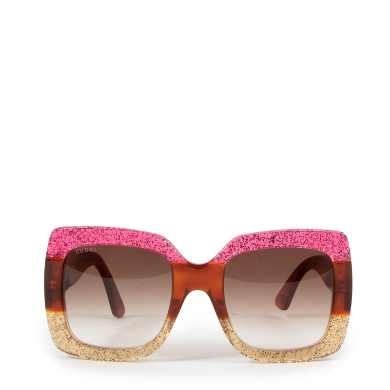 Gucci Glitter Multicolor Acetate Sunglasses
