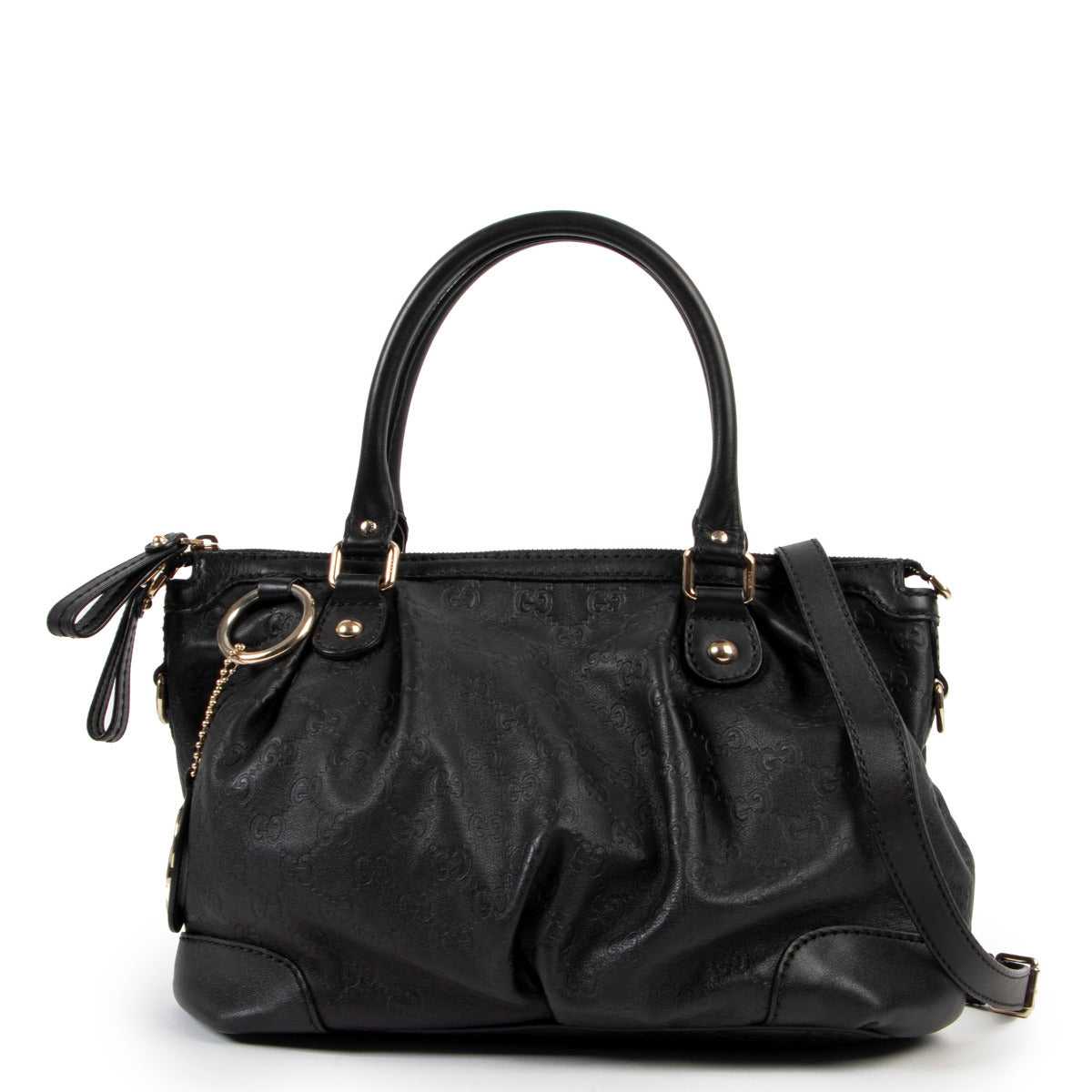 Shop safe online at Labellov in Antwerp this 100% authentic second hand Gucci Black Sukey Shoulder bag