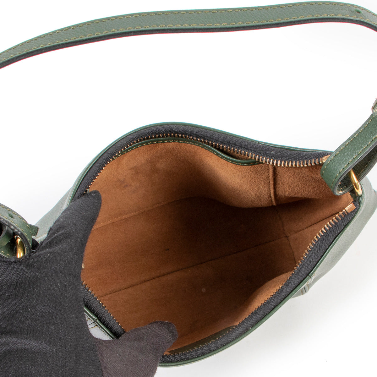 Sac à bandoulière Delvaux Green Desir