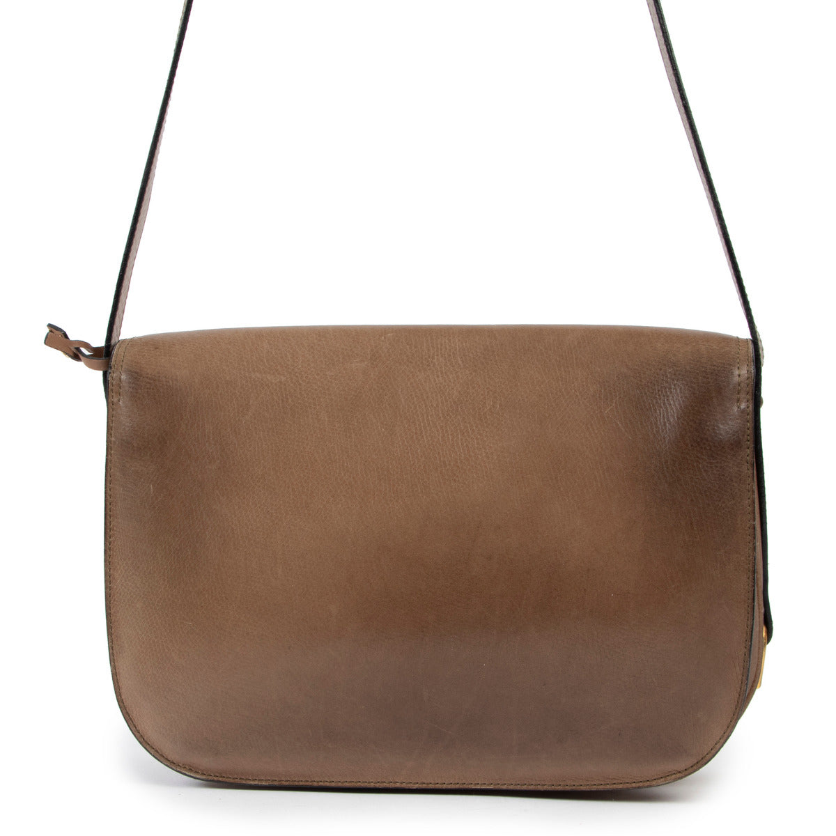 Sac bandoulière Delvaux vintage taupe