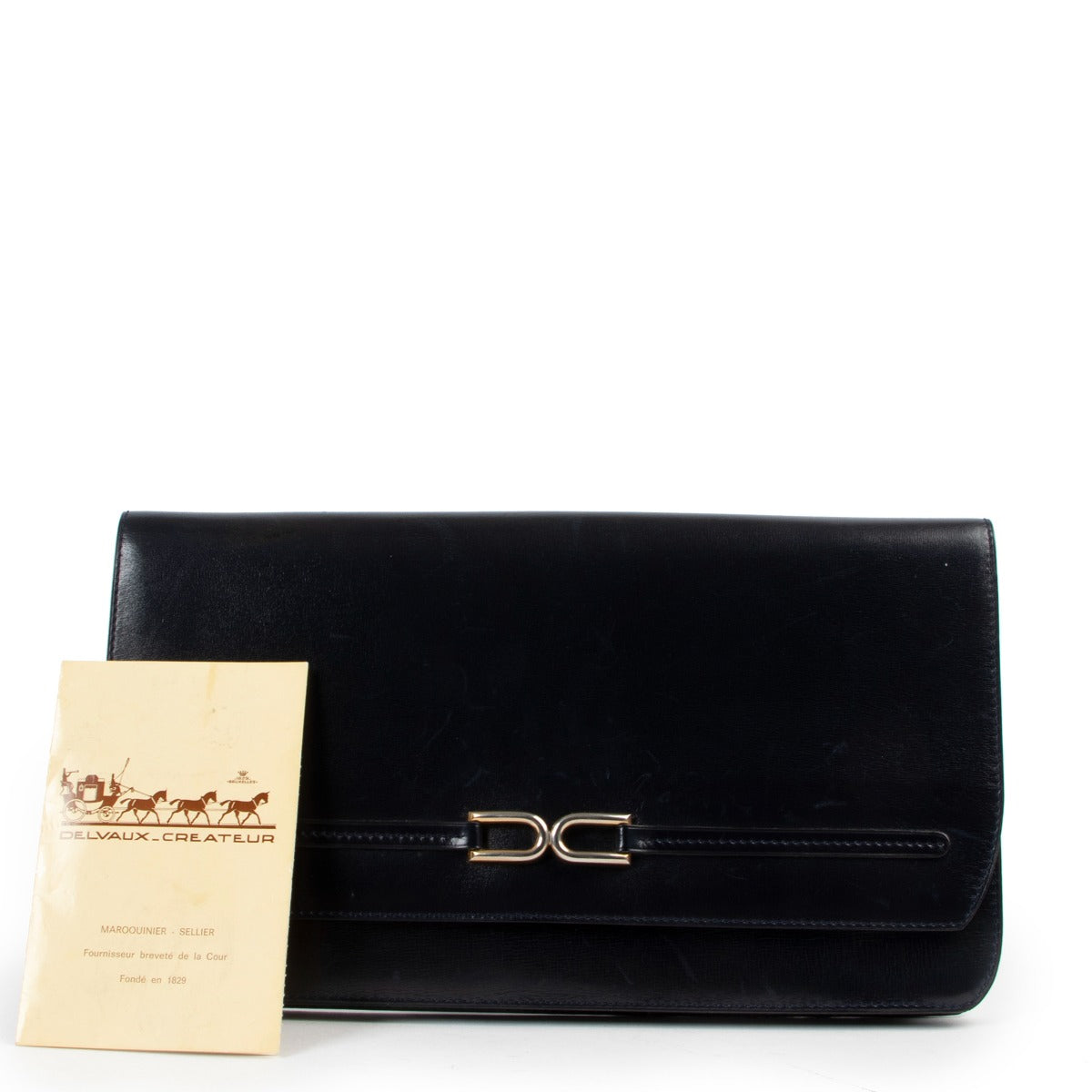 Delvaux Dark Blue Clutch Buy this gorgeous Delvaux clutch here safely!
