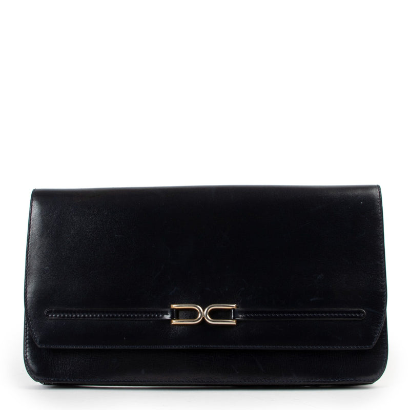 Delvaux Dark Blue Clutch Buy this gorgeous Delvaux clutch here safely!