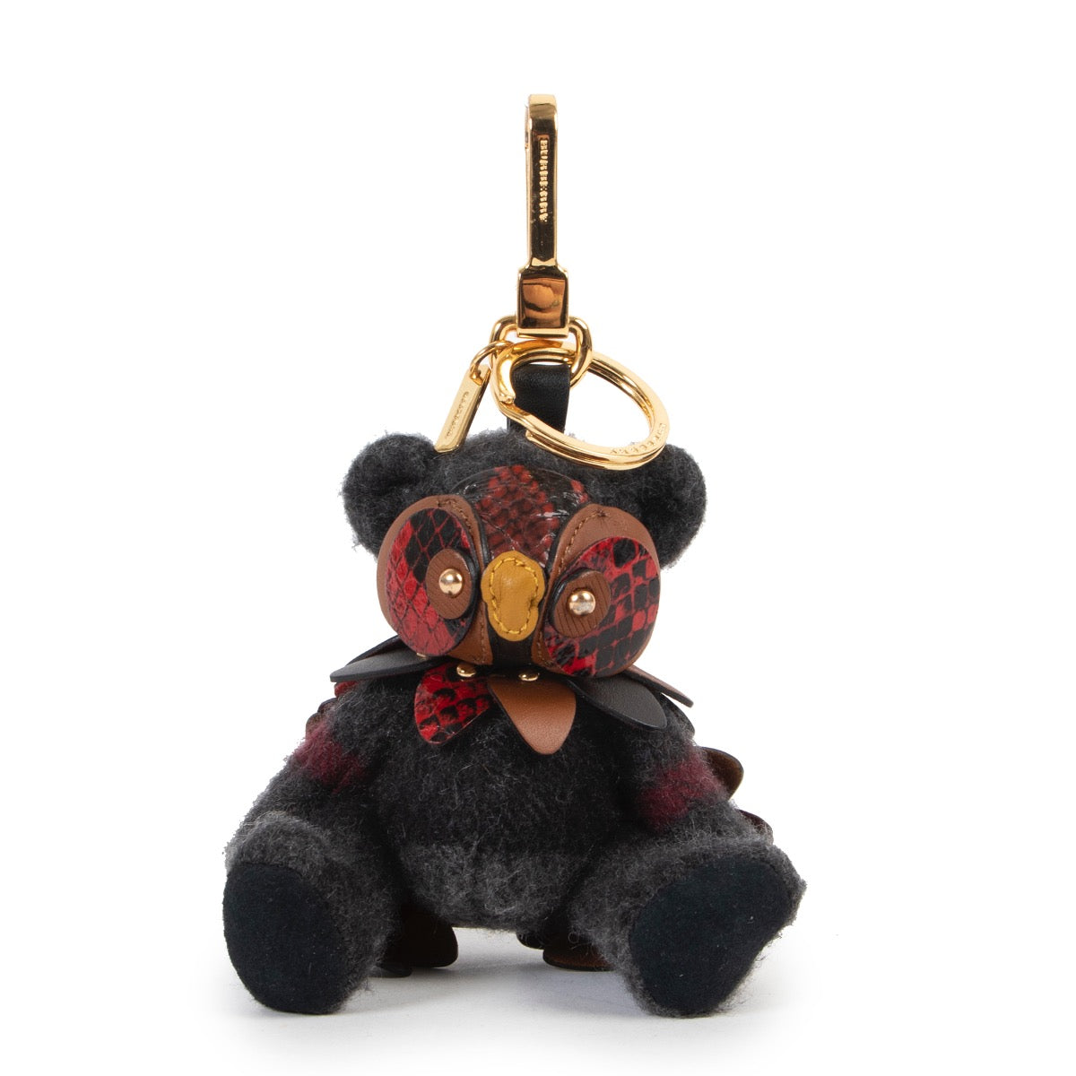 Shop safe online at Labellov in Antwerp this 100% authentic second hand Burberry Grey Wool Owl Keychain