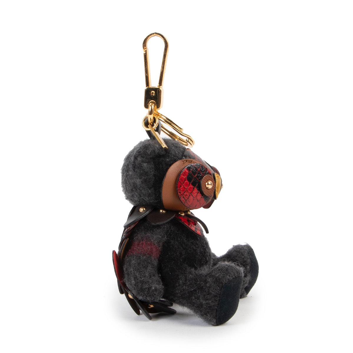 Shop safe online at Labellov in Antwerp this 100% authentic second hand Burberry Grey Wool Owl Keychain