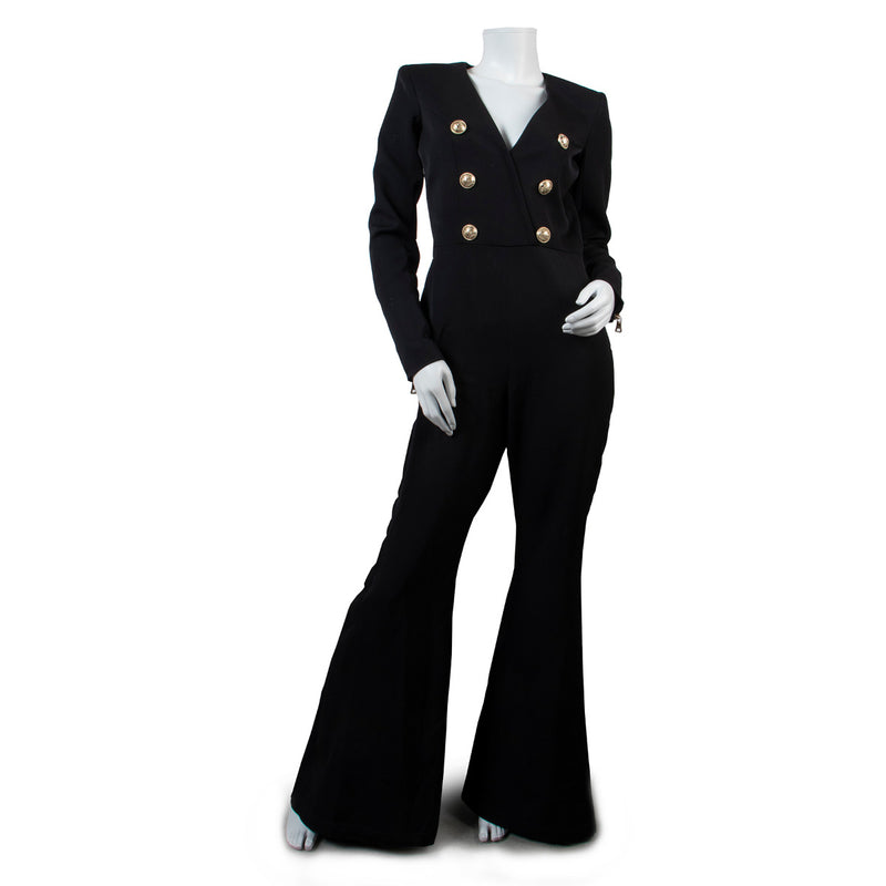 Balmain Black Jumpsuit - Size 36