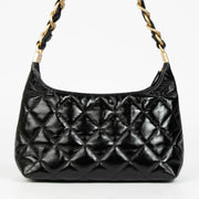 Shop 100% authentic second hand Chanel Black Lambskin Patent Hobo Bag on Labellov.com.
