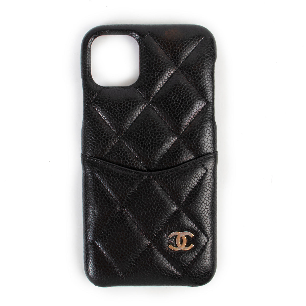 Chanel Black Caviar Classic iPhone 11 Pro Max Cover