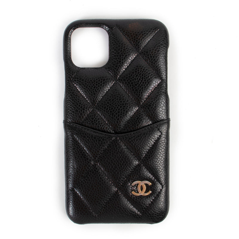 Chanel Black Caviar Classic iPhone 11 Pro Max Cover