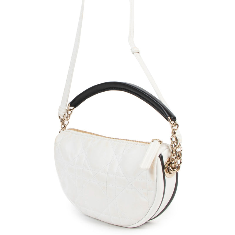 Christian Dior White Medium Dior Vibe Hobo Bag