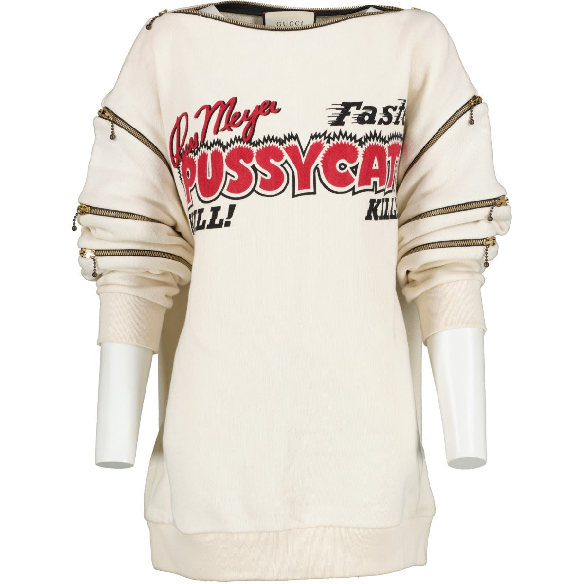 Gucci Autumn/Winter 2018 'Faster, Pussycat! Kill! Kill!' Print Cotton Sweatshirt