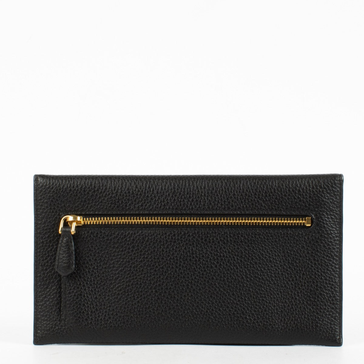 Authentic Second Hand Prada Black Saffiano Leather Envelope Wallet on Labellov.com