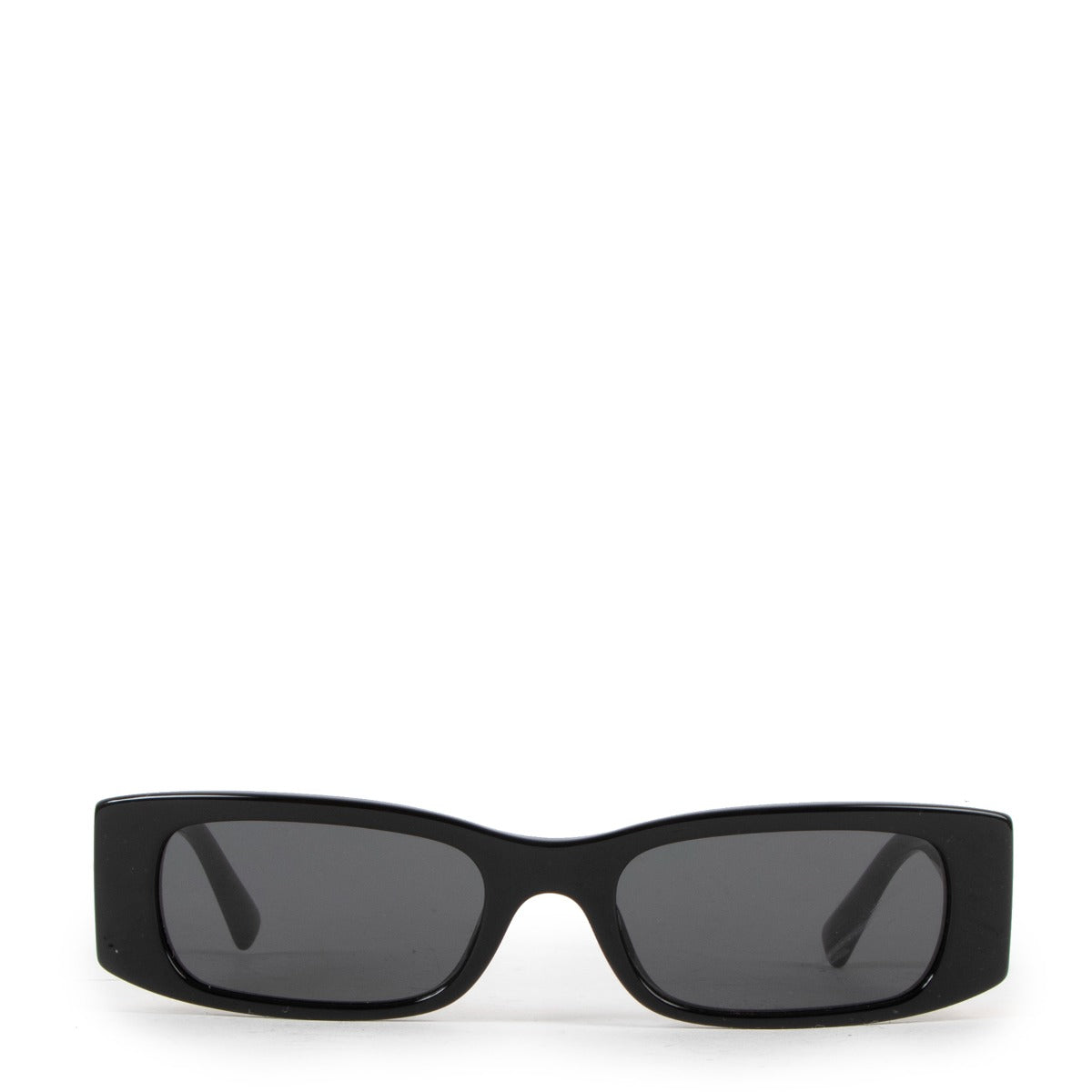 Valentino Garavani Black Roman Stud Rectangular Frame Sunglasses