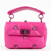 Authentic Second Hand Valentino Garavani Pink Small Roman Stud Bag on Labellov.com