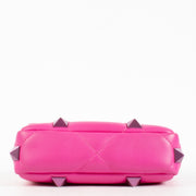 Authentic Second Hand Valentino Garavani Pink Small Roman Stud Bag on Labellov.com