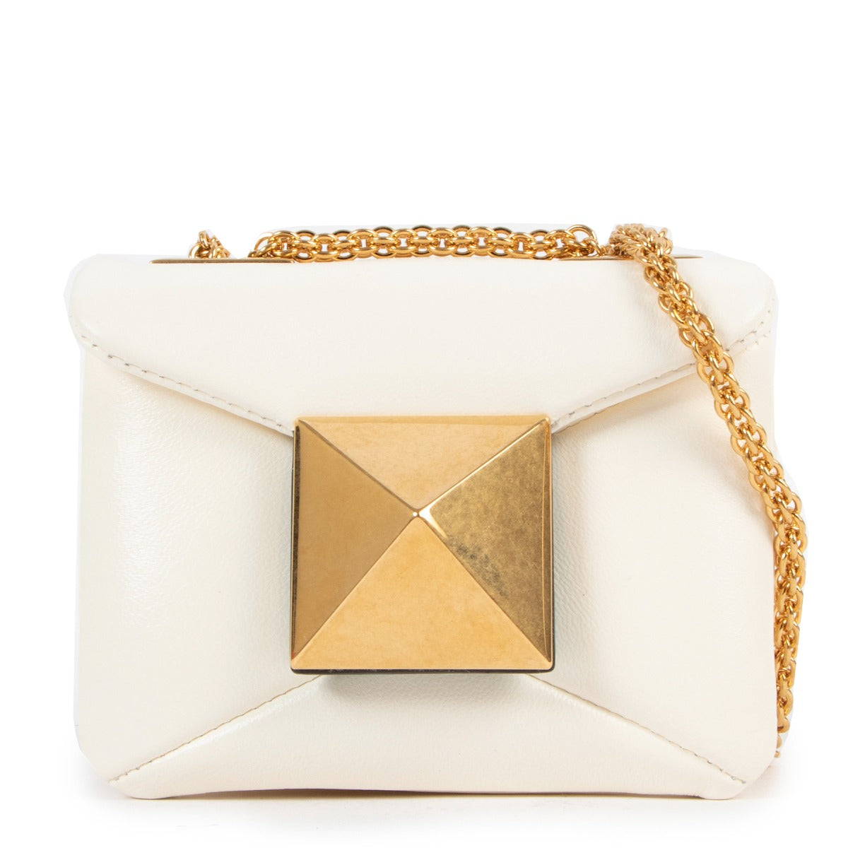 Red Valentino One Stud Nappa Micro Chain Crossbody Bag