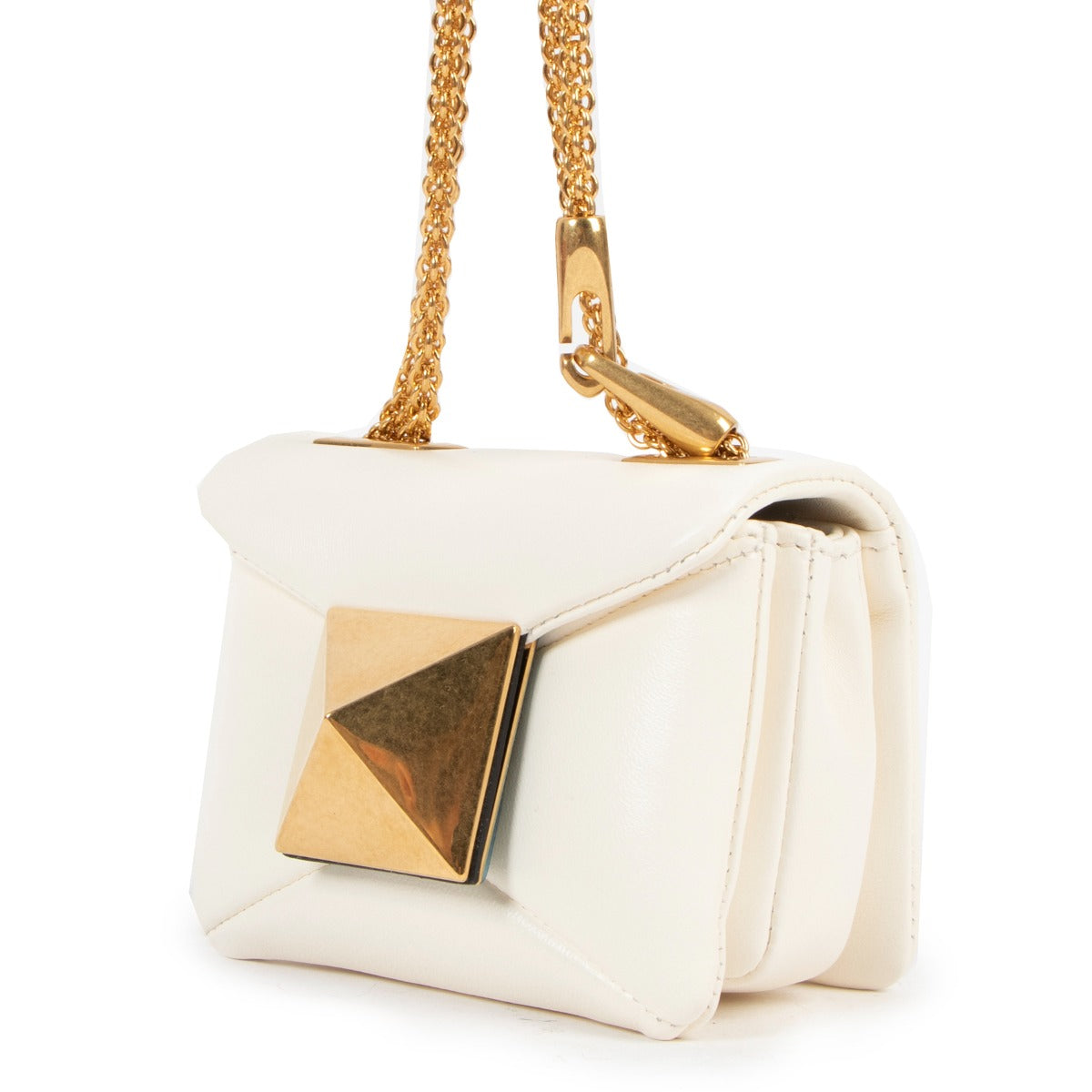Red Valentino One Stud Nappa Micro Chain Crossbody Bag