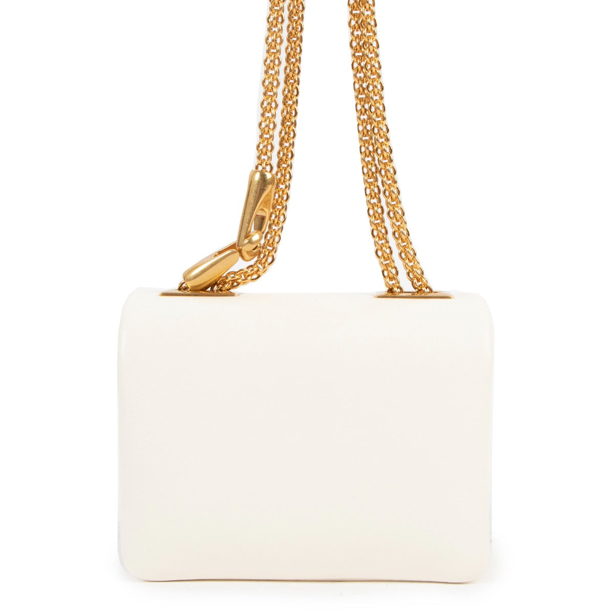 Buy online authentic second hand Red Valentino One Stud Nappa Micro Chain Crossbody Bag in very good condition at Labellov in Antwerp