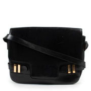 Shop safe online at Labellov in Antwerp this 100% authentic second hand Delvaux Black Leather Crossbody