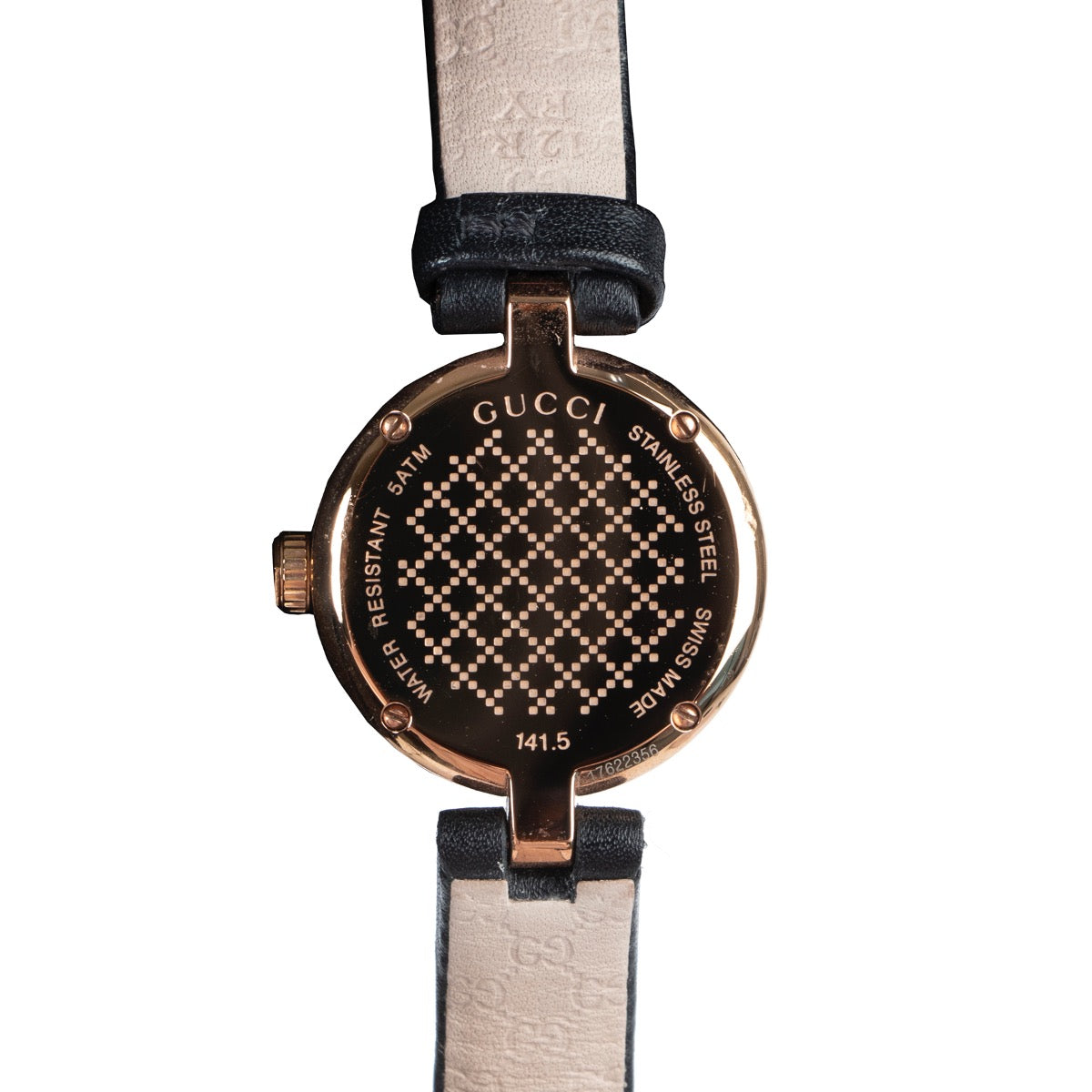 Shop safe online at Labellov in Antwerp this 100% authentic second hand Gucci Black Diamantissima Watch