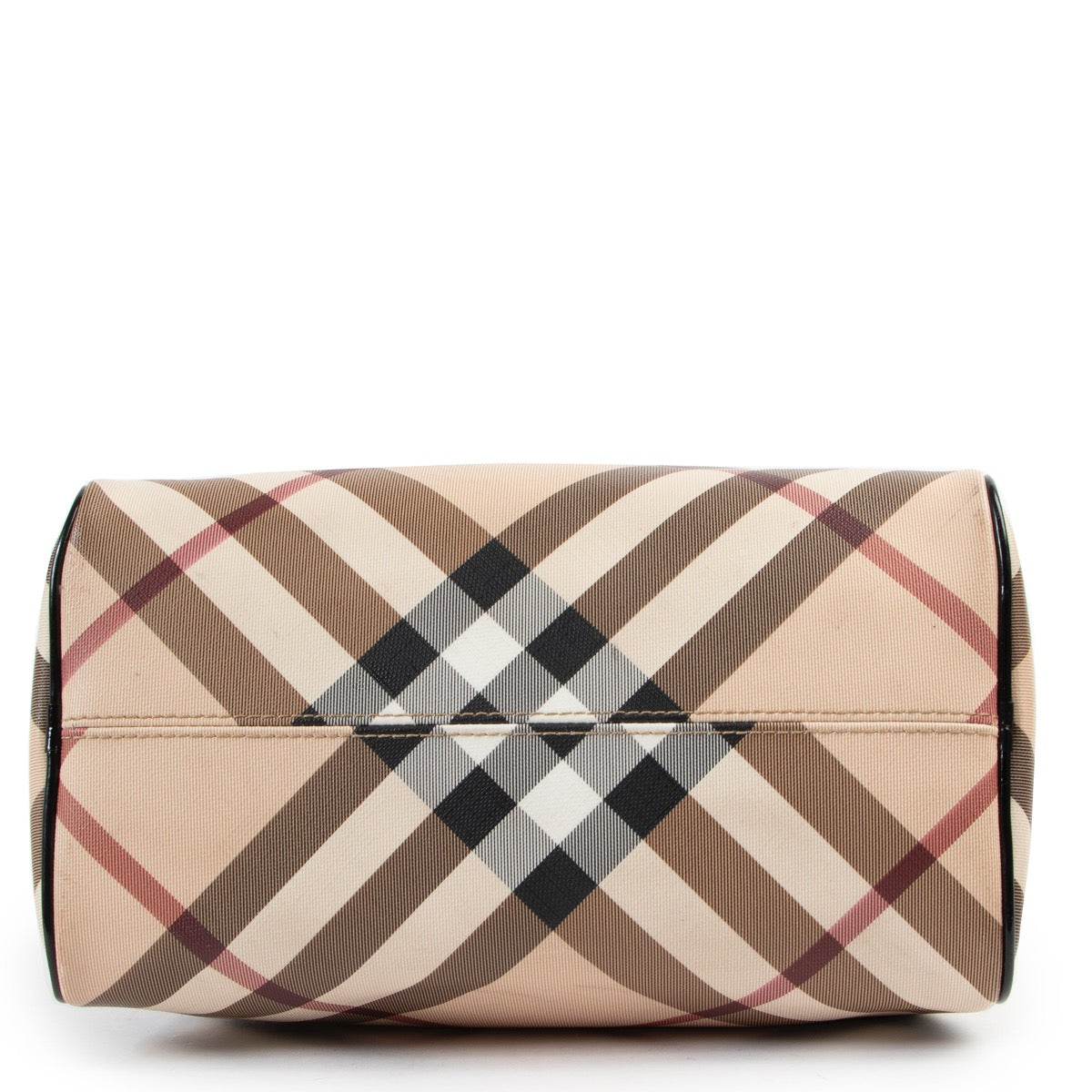 shop safe online Burberry Nova Check Boston Top Handle