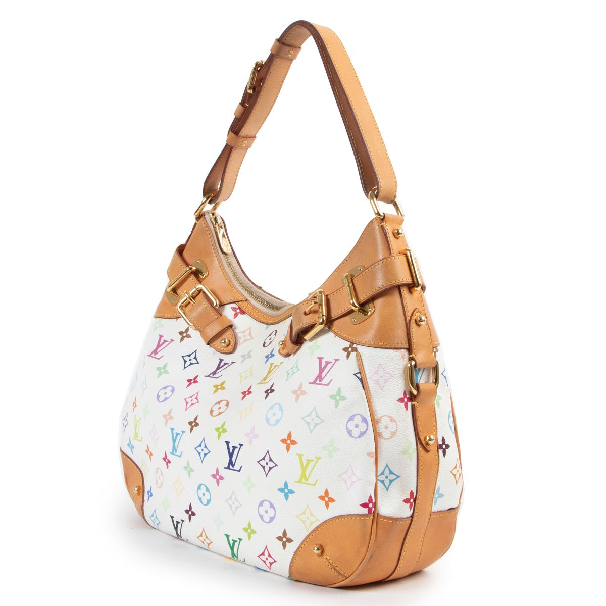 acheter en ligne seconde main Louis Vuitton Murakami Canvas Greta Shoulder Bag