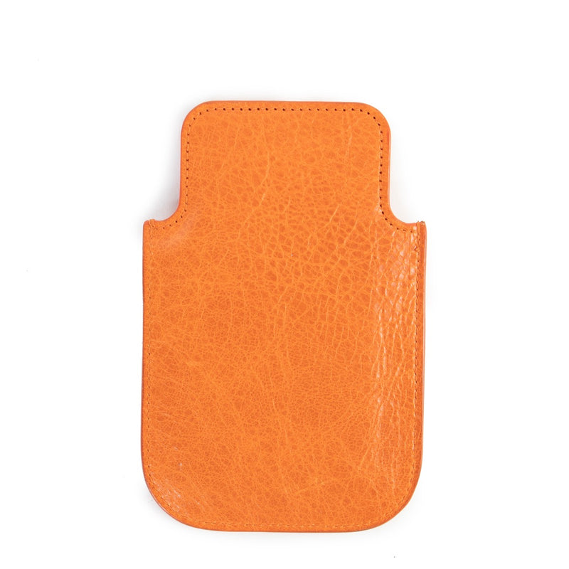 Buy authentic second hand Balenciaga Orange Leather Studded Phone Case in good condition at Labellov in Antwerp.