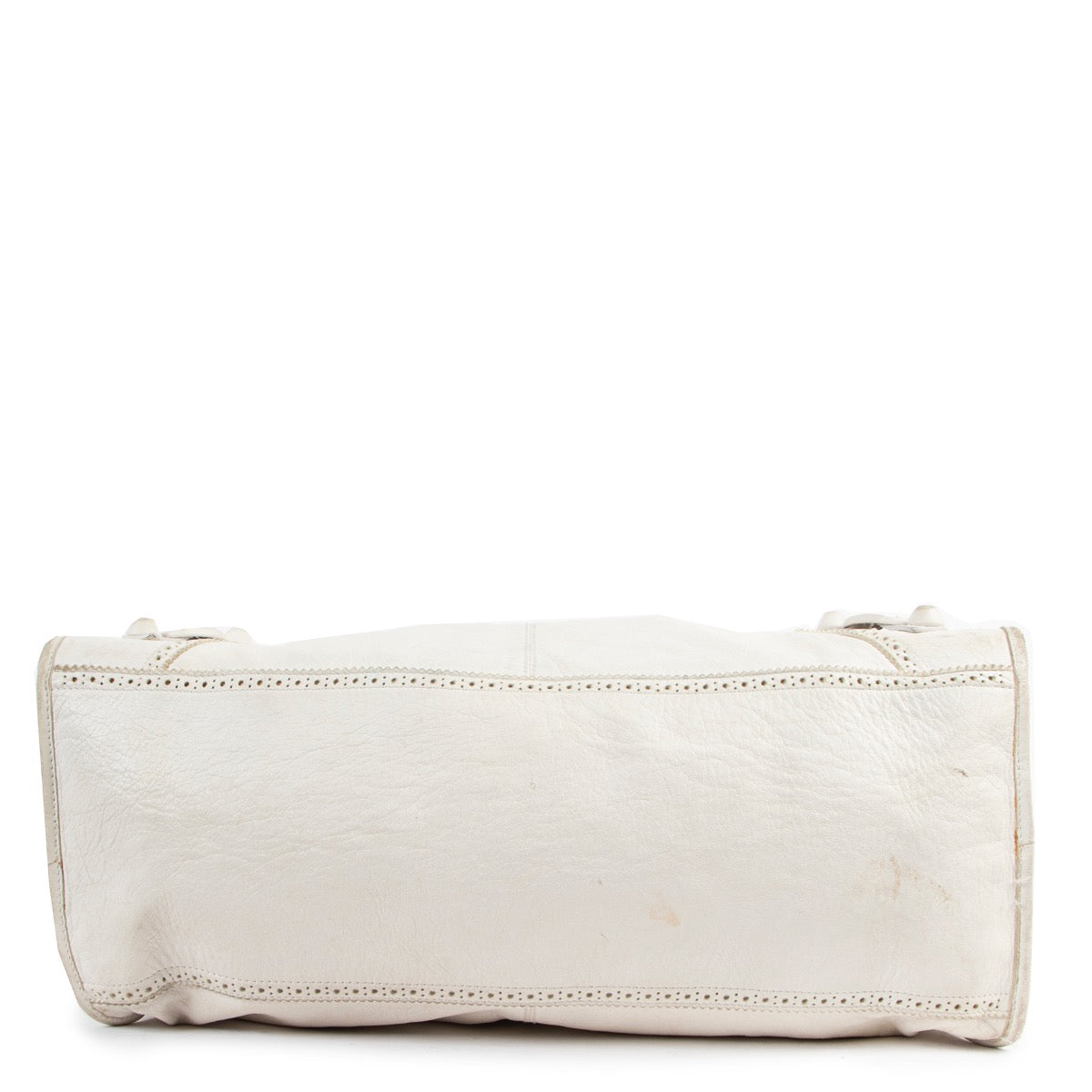 Shop authentic second hand Balenciaga Classic City White Giant 21 Brogue Work Handbag