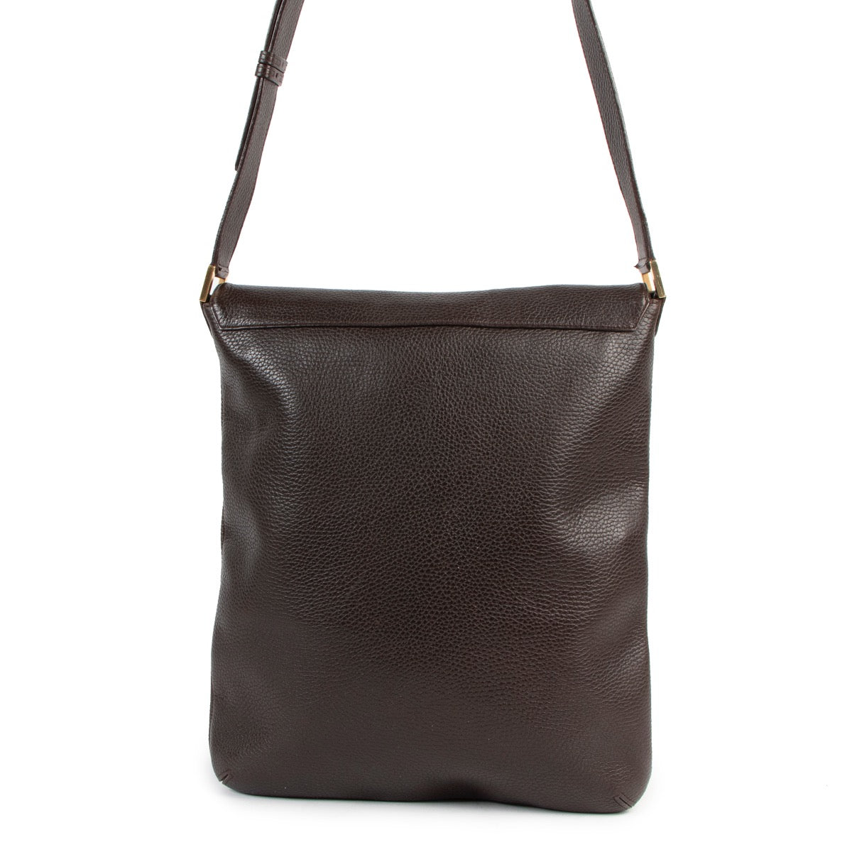 Shop safe online at Labellov in Antwerp this 100% authentic second hand Delvaux Brown Le Louise GM Crossbody