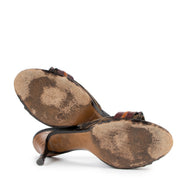 Buy online authentic second hand Fendi Brown Zucca Canvas Open Toe Sandals in very good condition at Labellov in Antwerp.